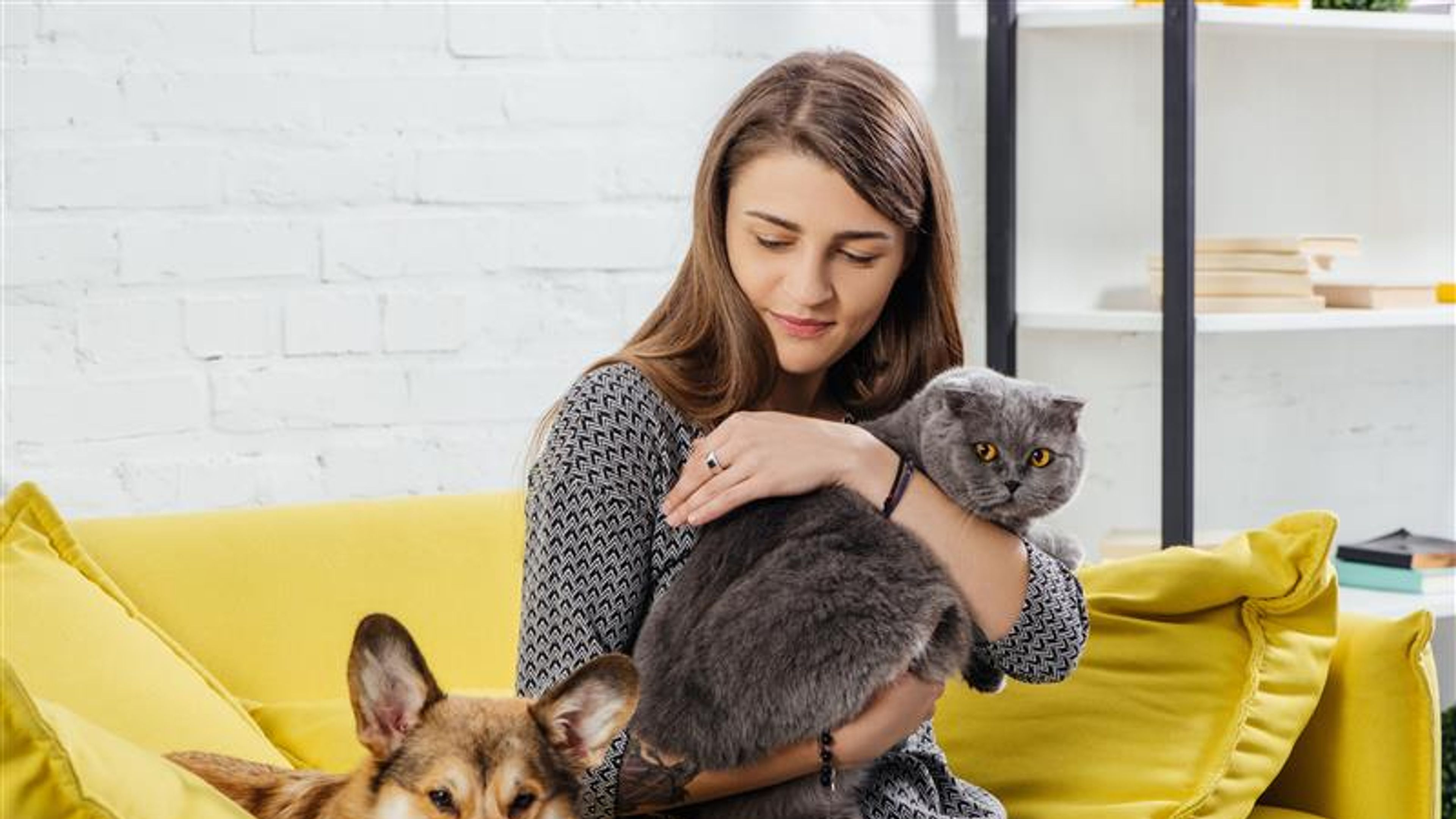 Australian woman with pets