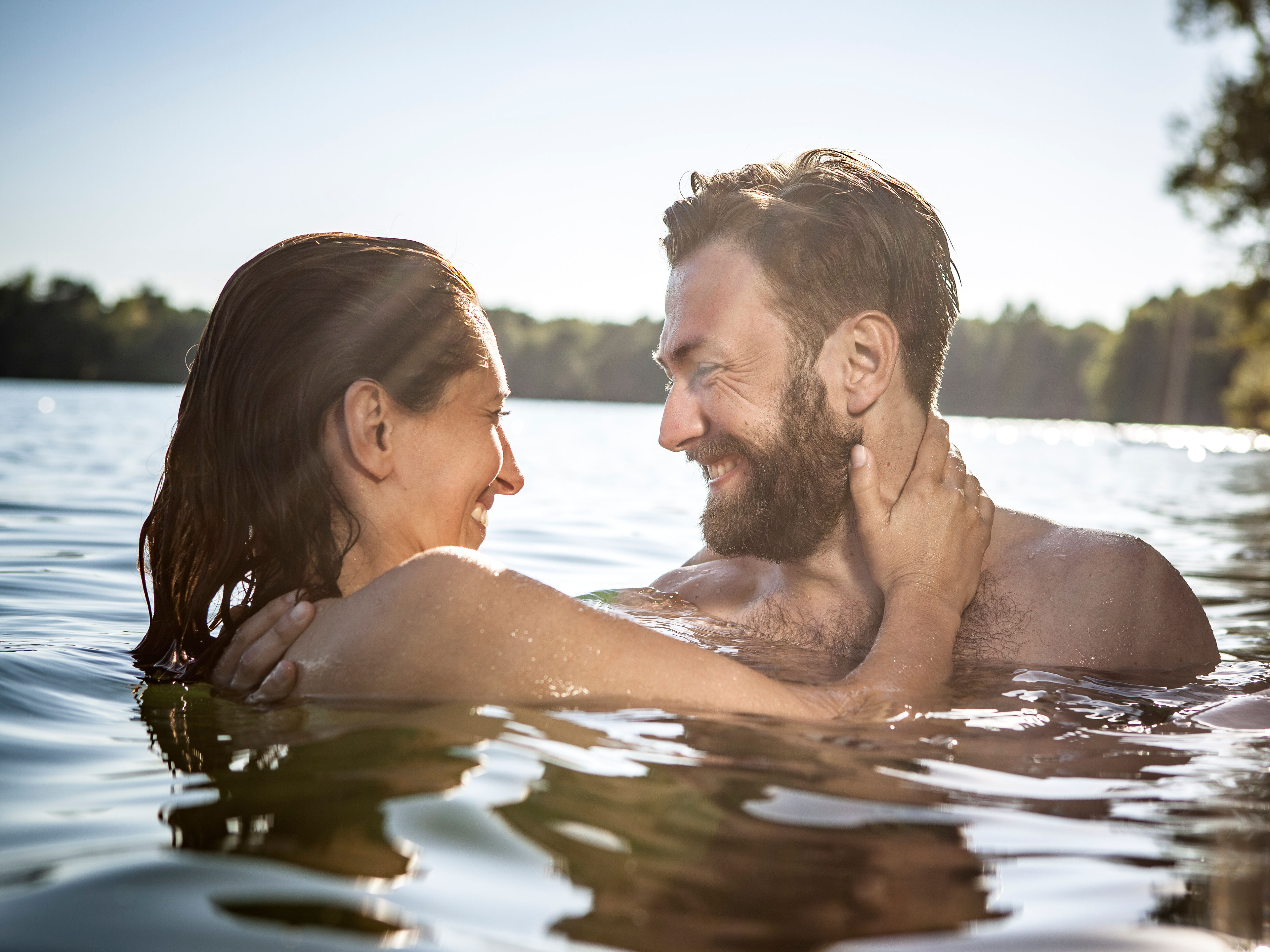 A couple enjoying together 