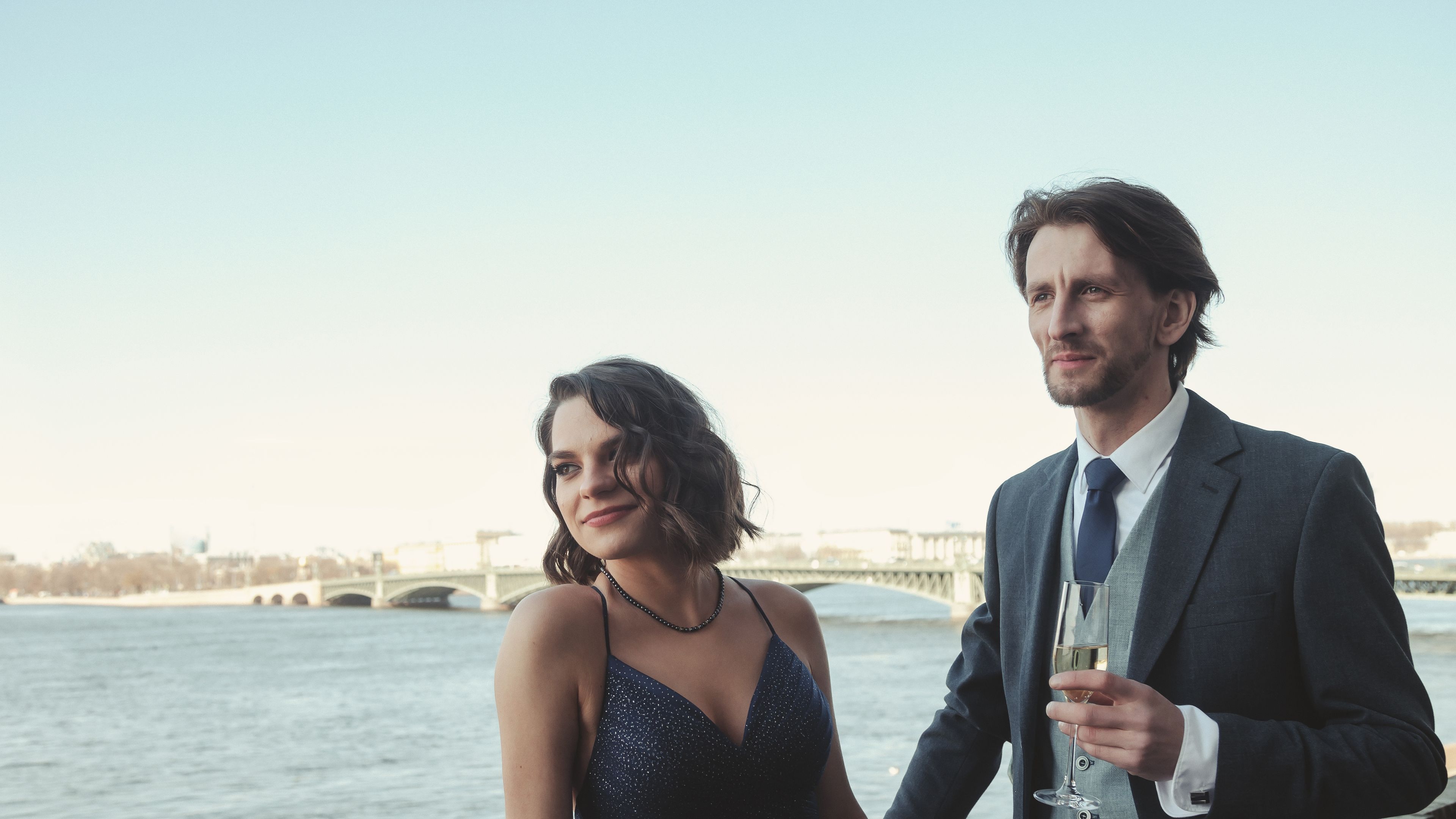 A couple with glasses 