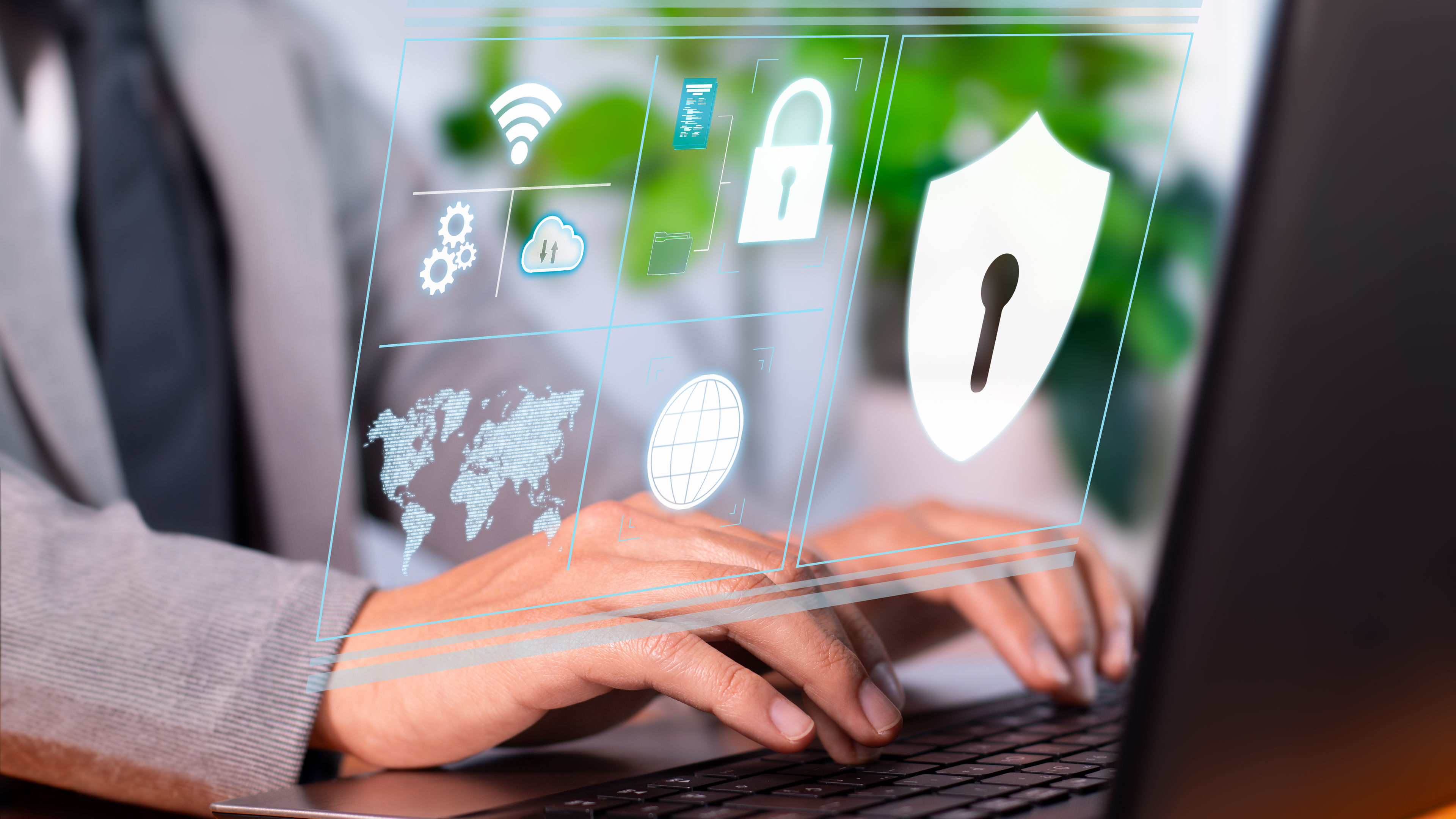 A cybersecurity concept.