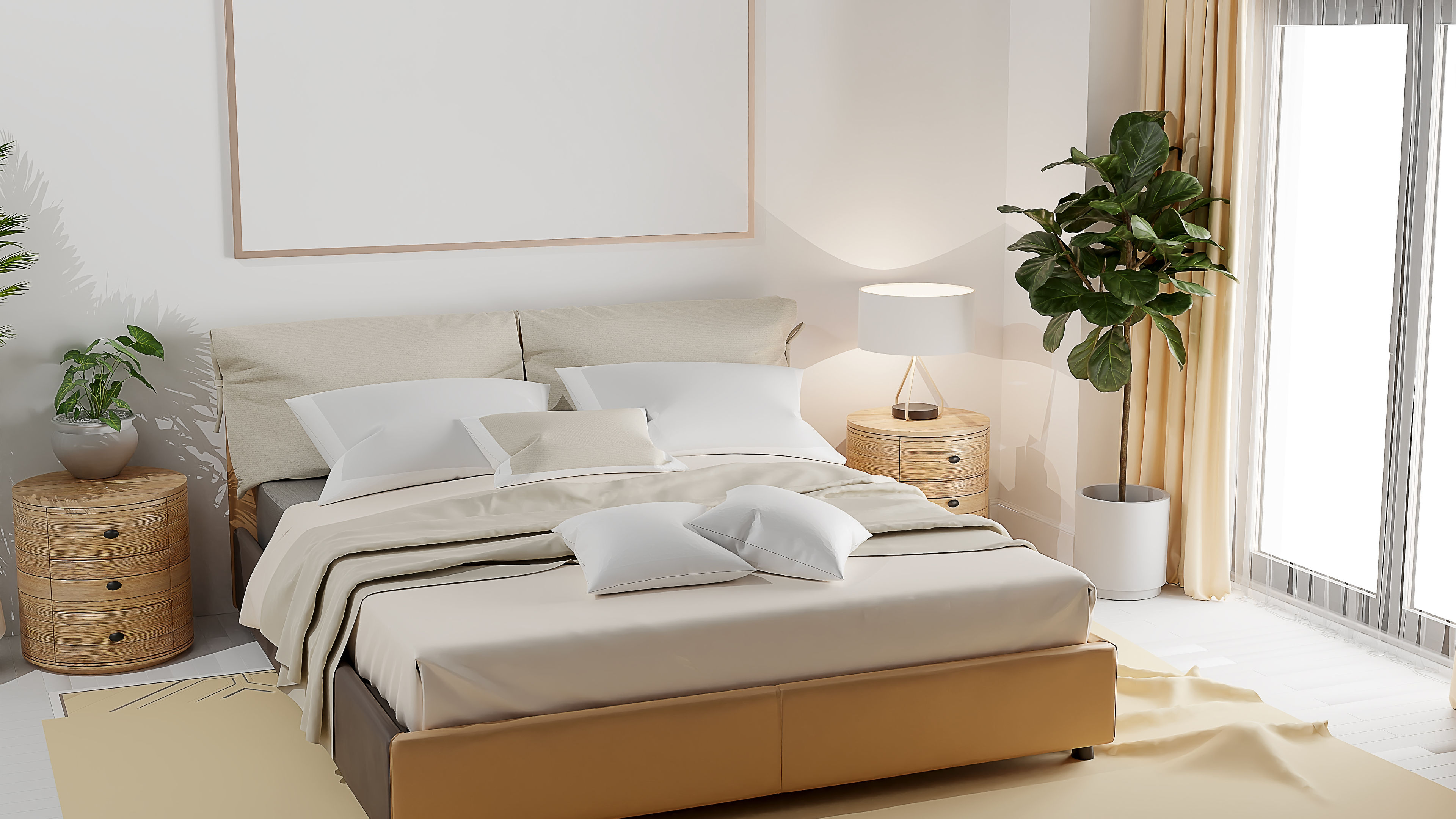 A modern bedroom