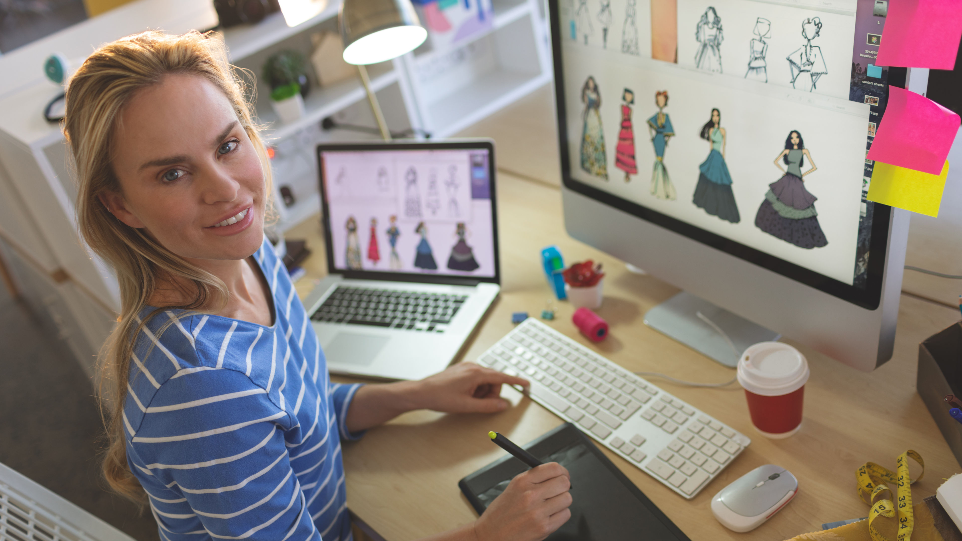 A woman designer