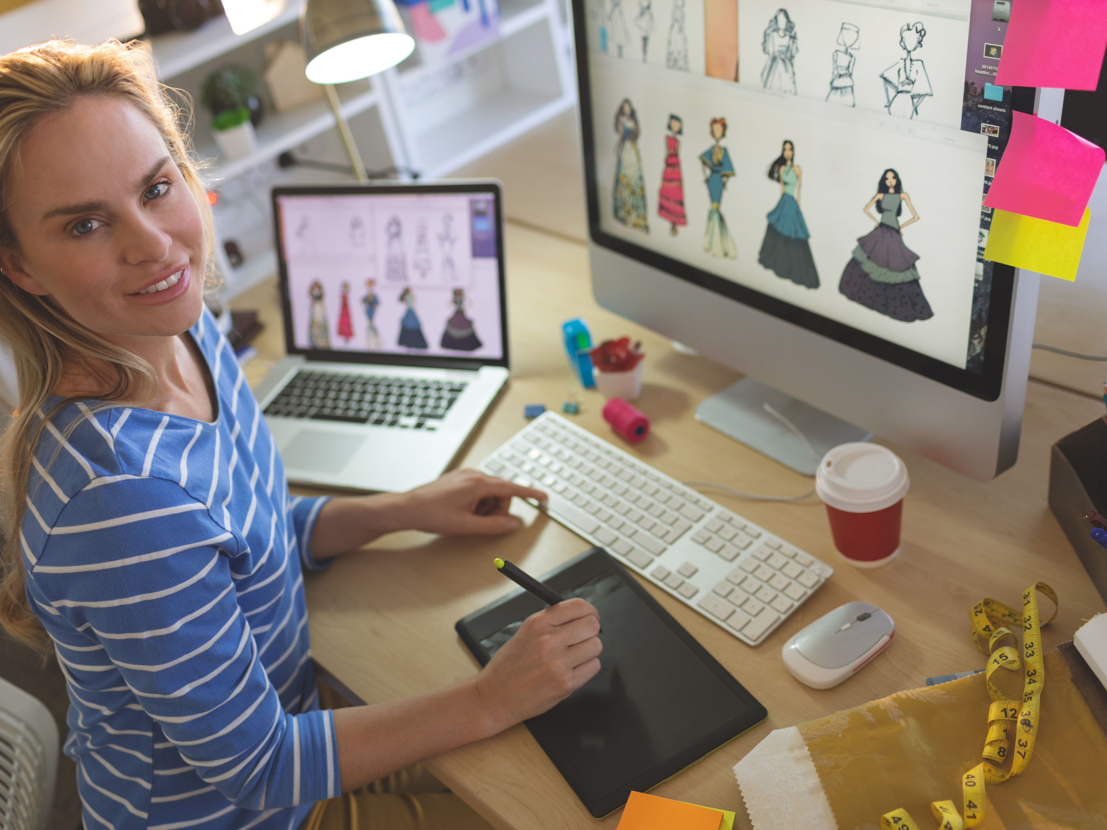 A woman designer