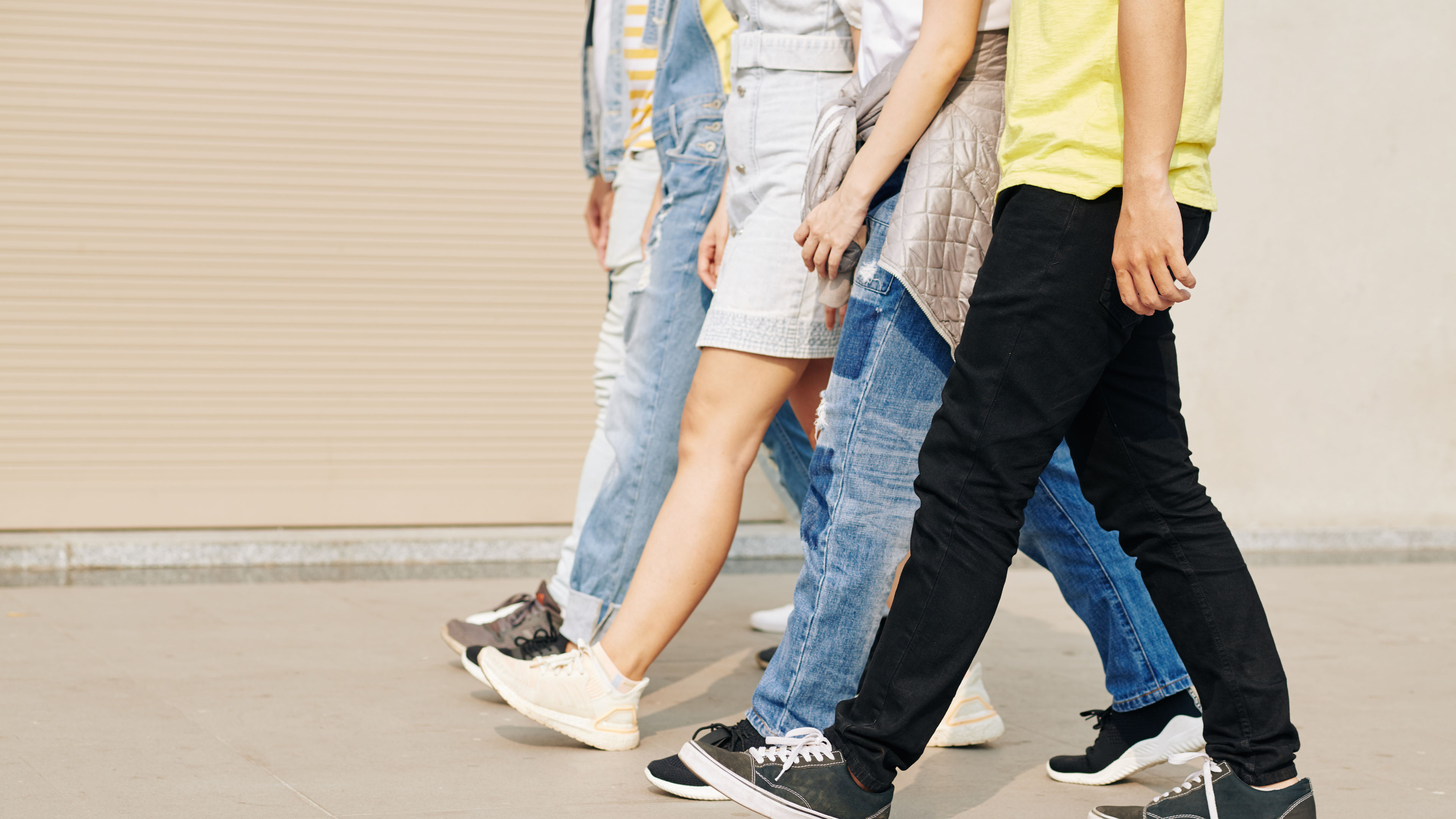 People walking