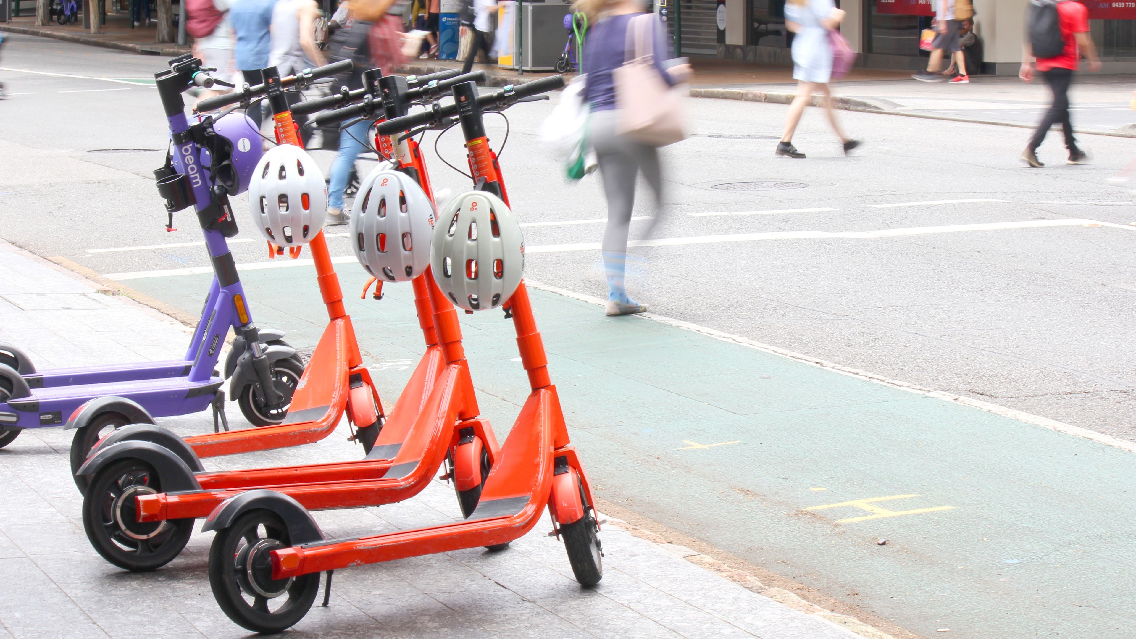 Public transportation e-scooters