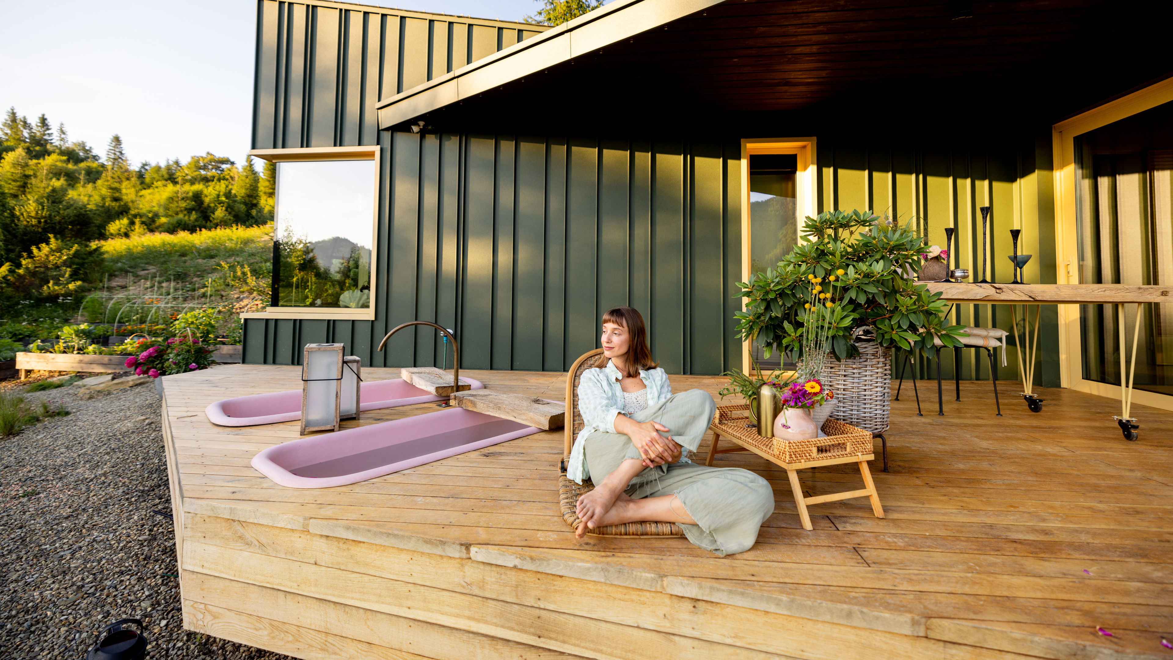 Relaxing at the Mountain Retreat