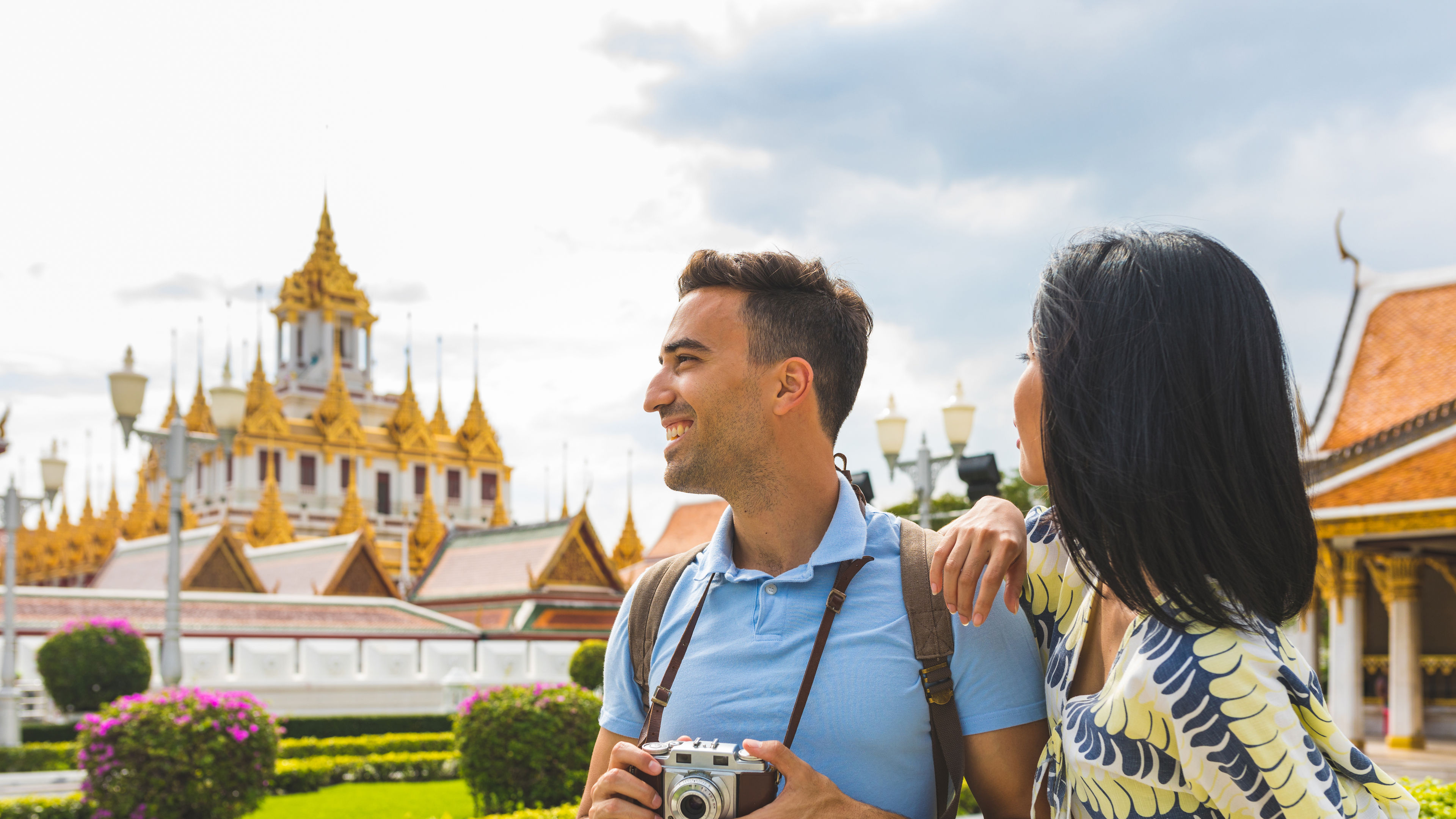 Tourist couple