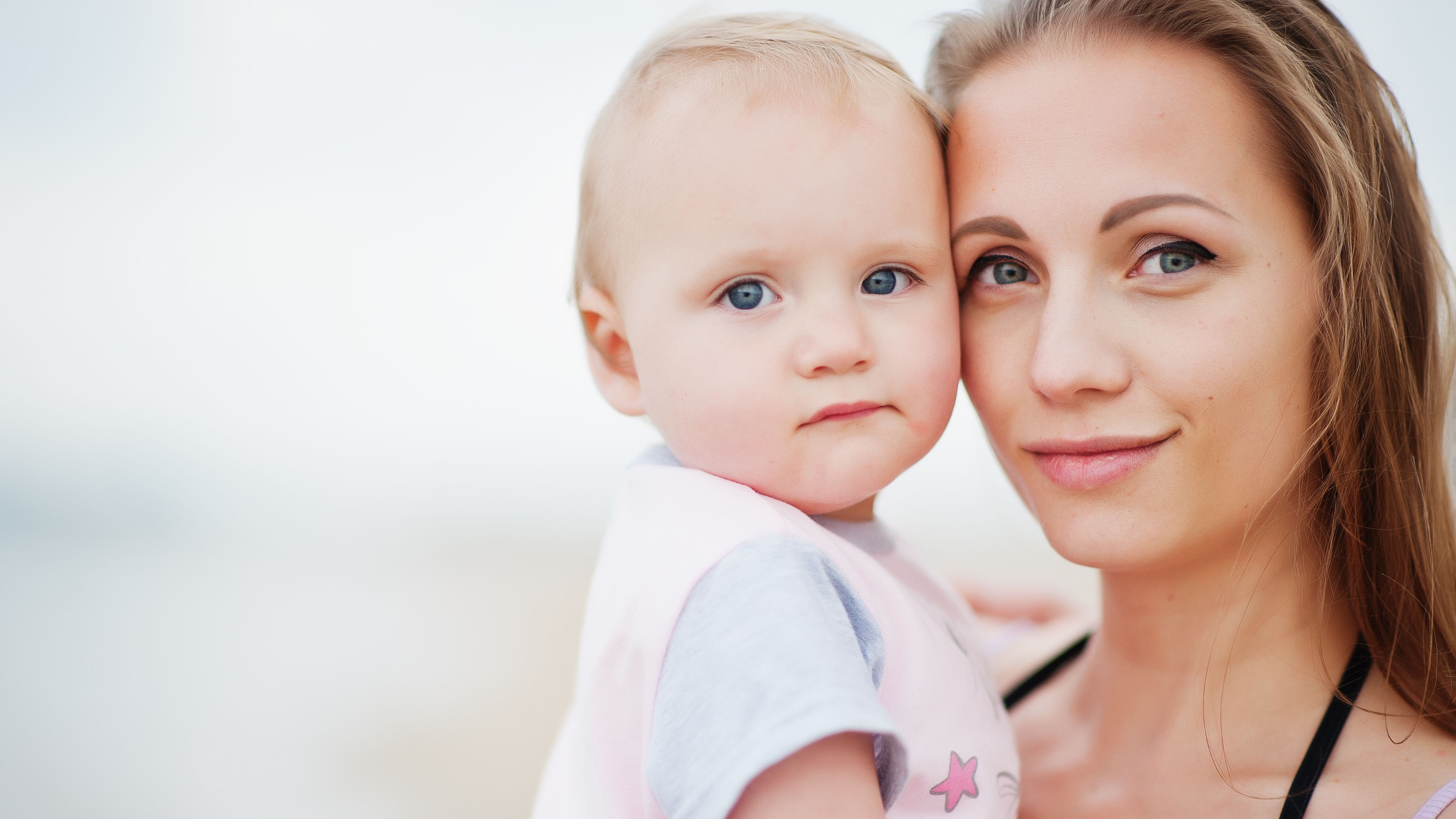 Woman and baby