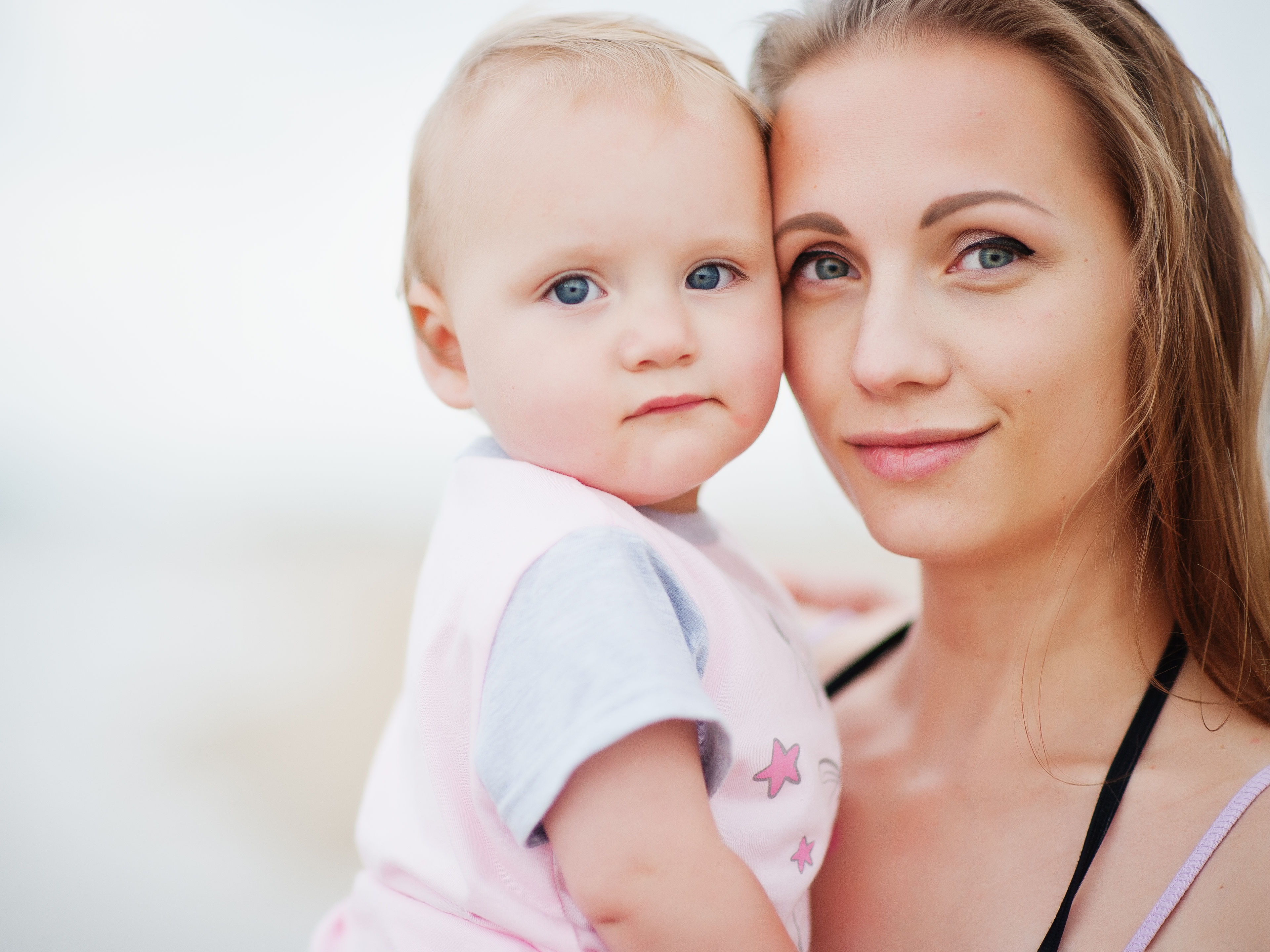 Woman and baby 