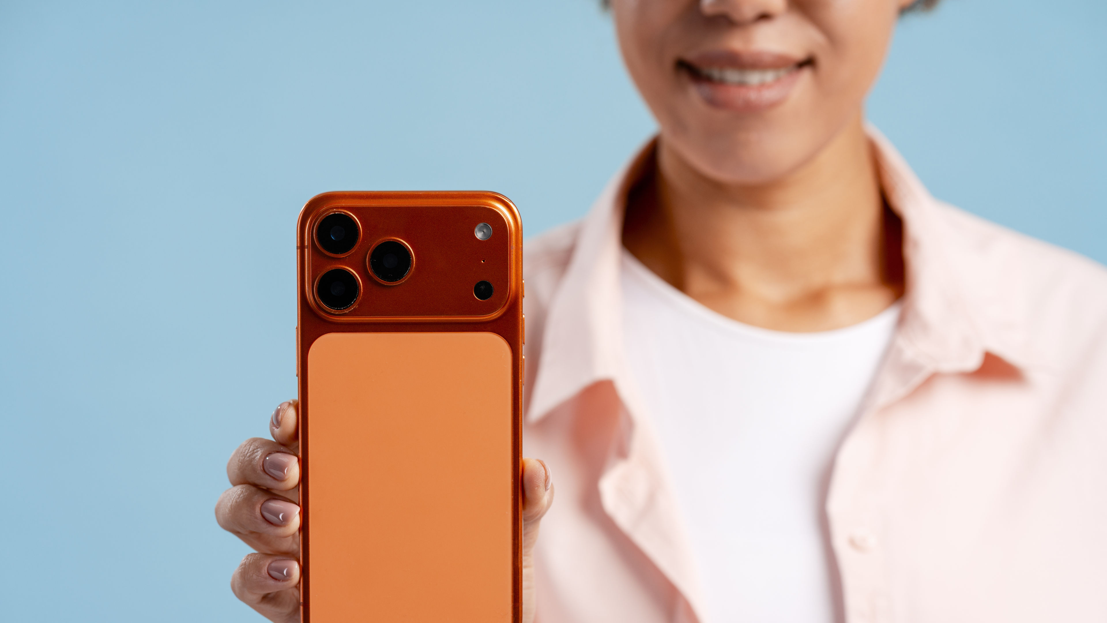 Woman Showing iphone