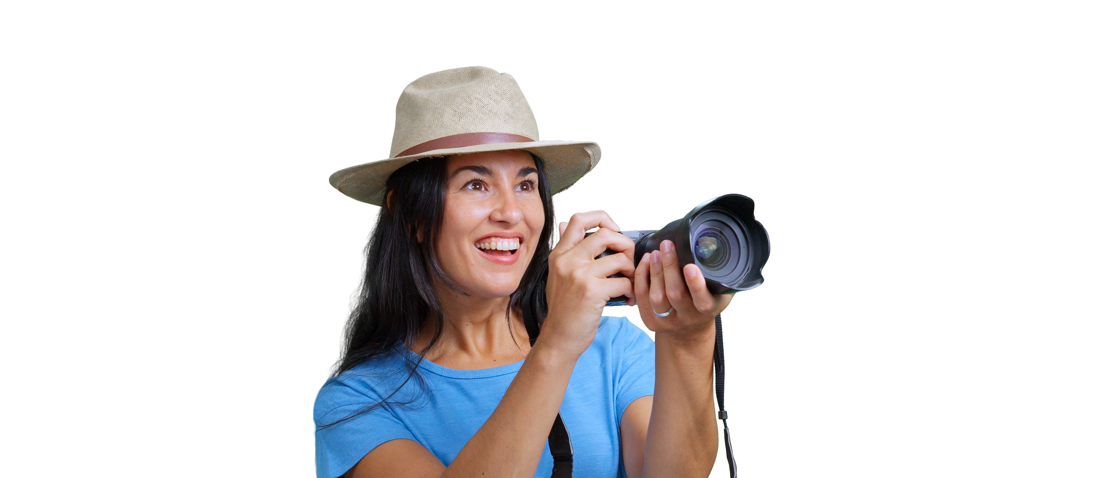 Woman with camera 
