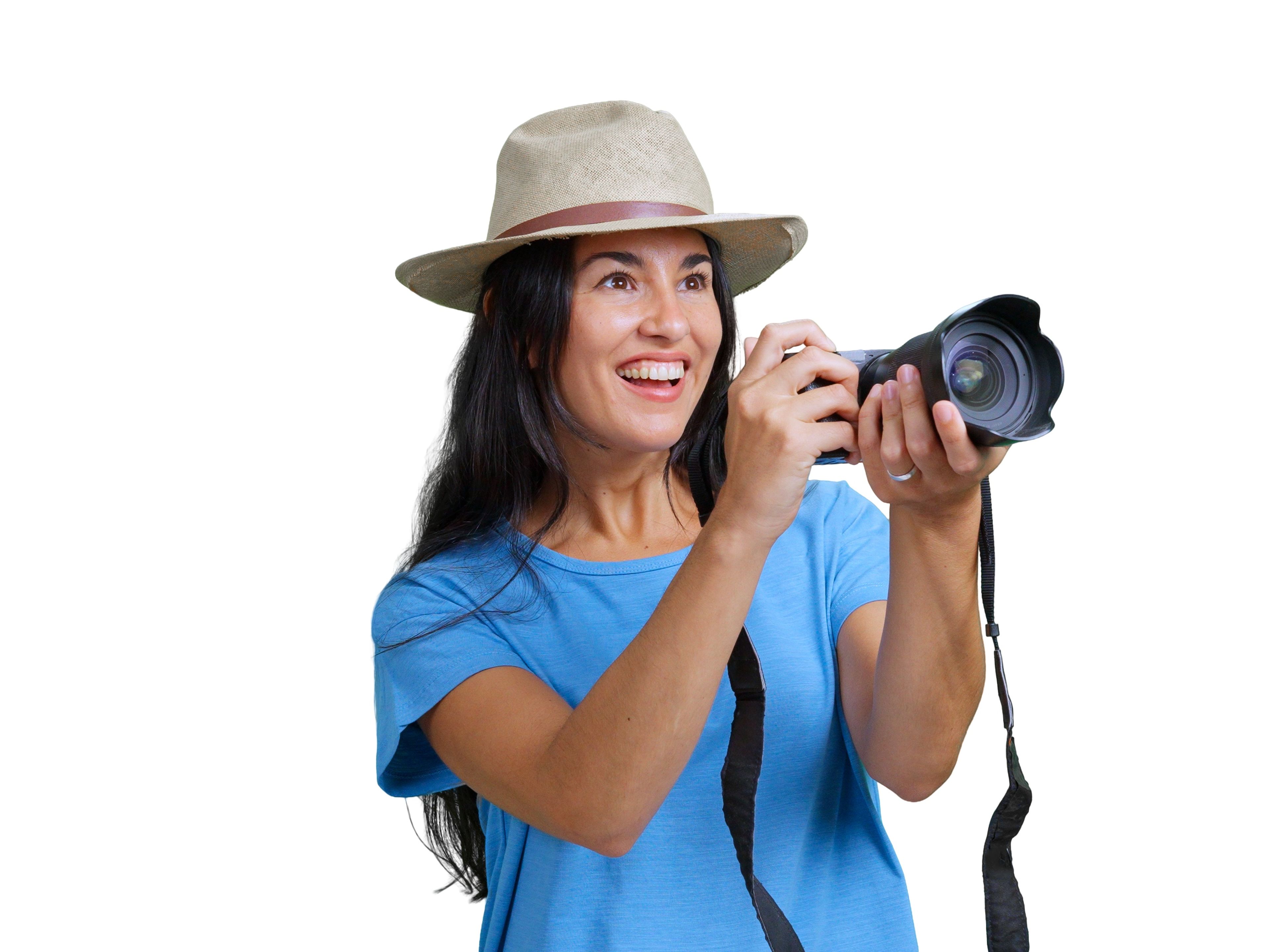 Woman with camera 