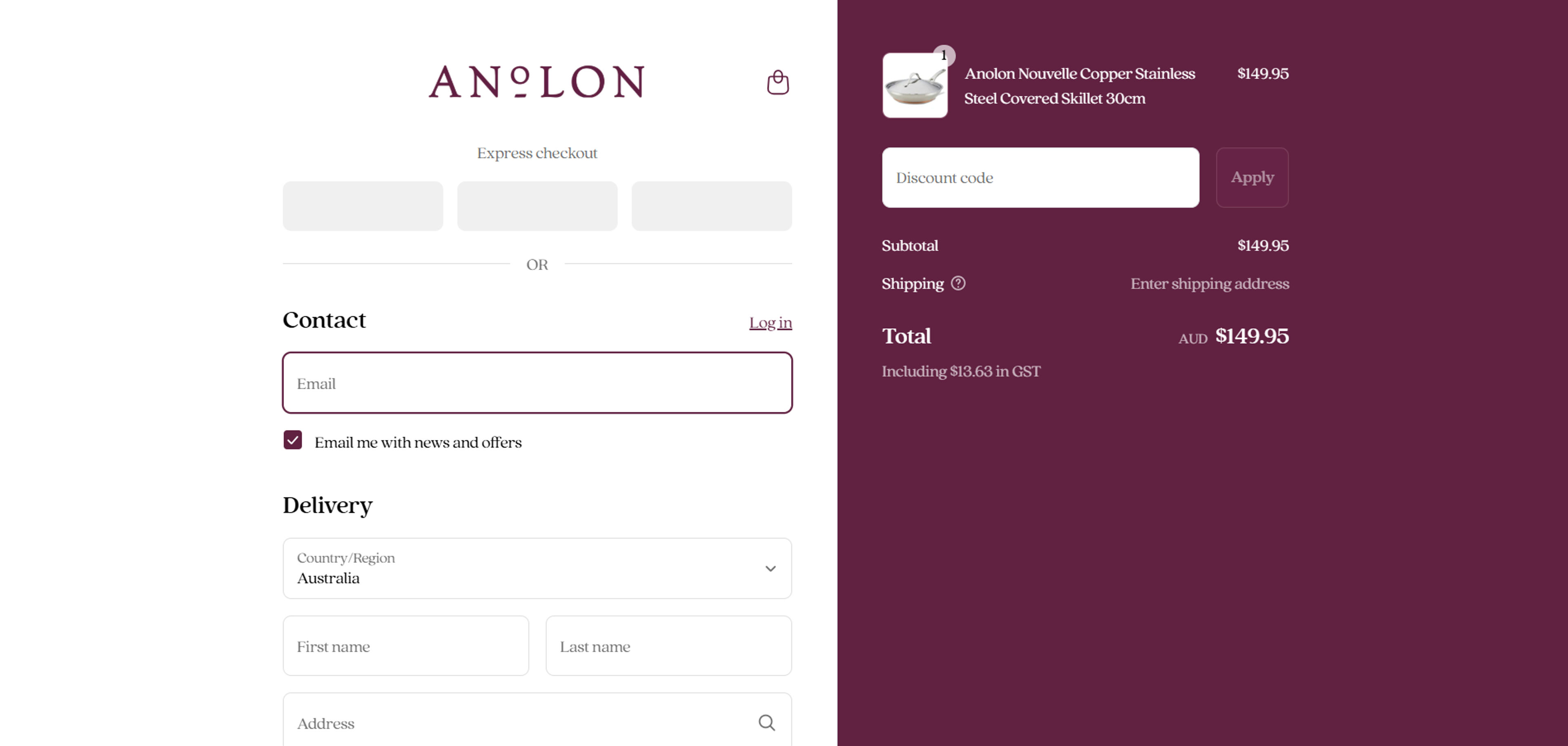 How to use coupon for Anolon