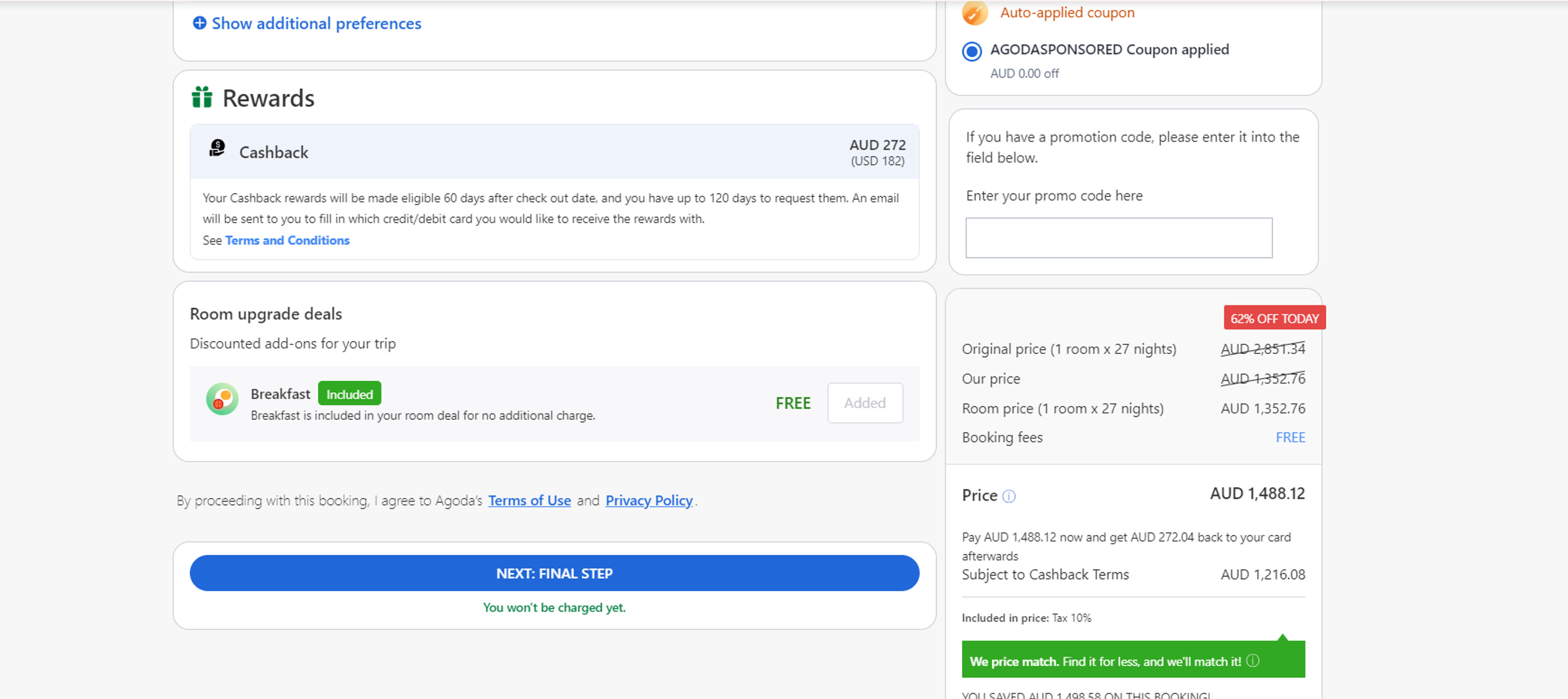 How to use coupon for Agoda