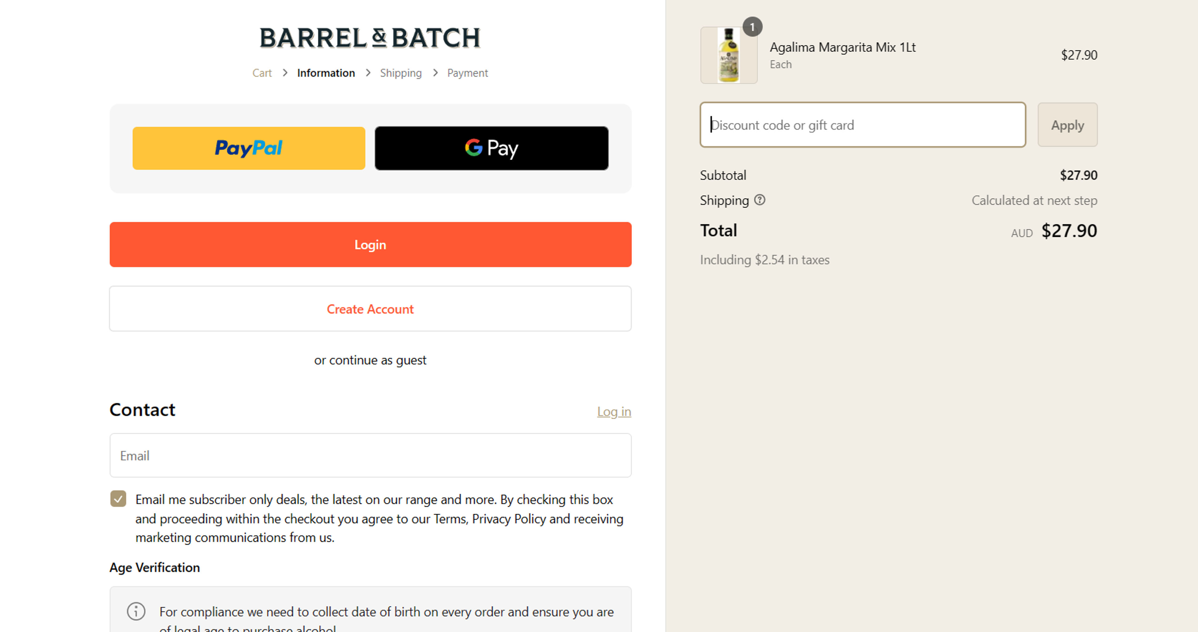 How to use coupon for Barrel & Batch
