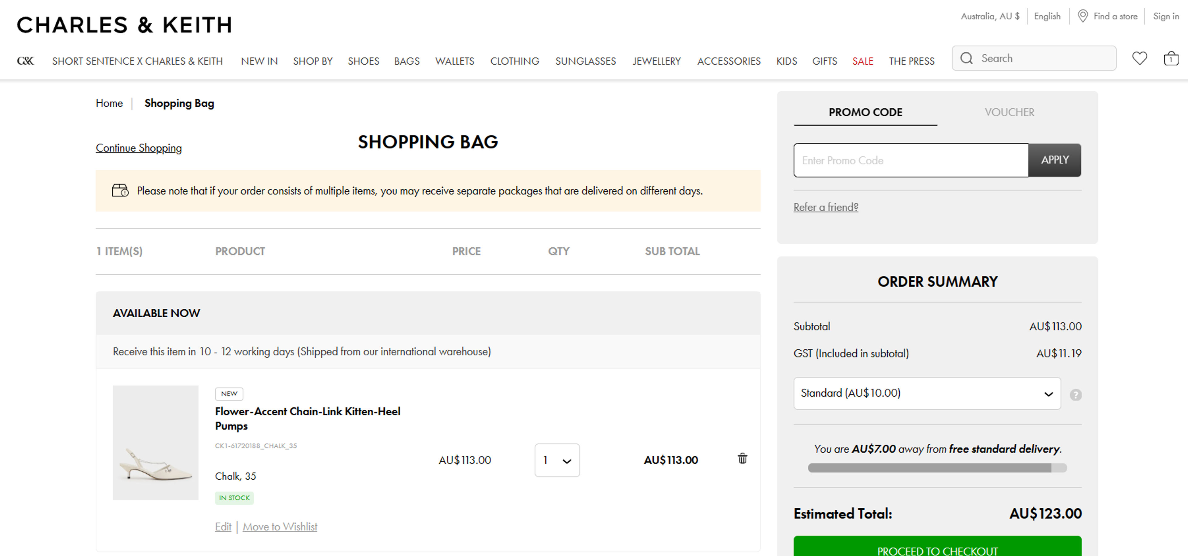 How to use coupon for Charles & Keith              
