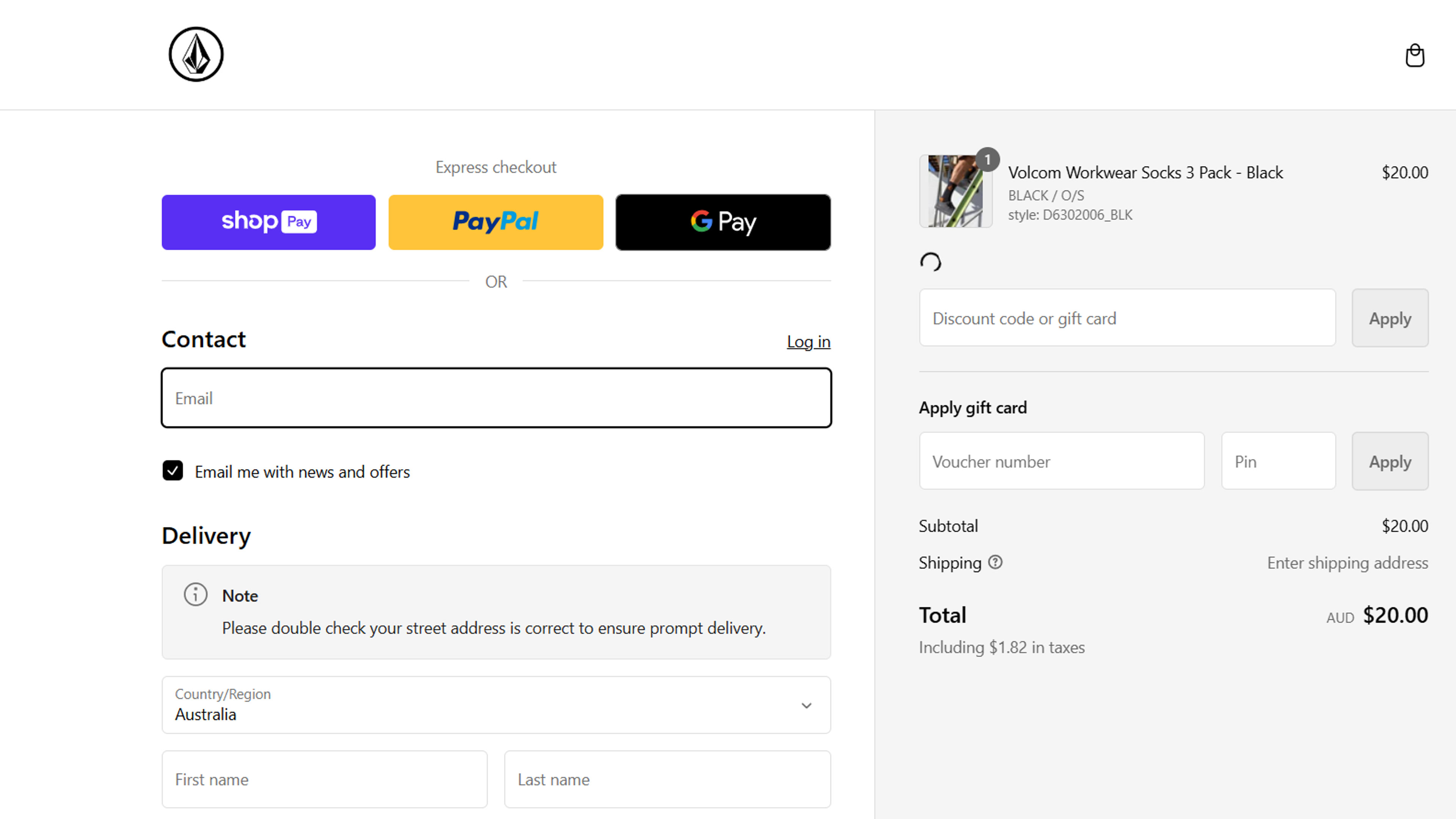 How to use coupon for Volcom