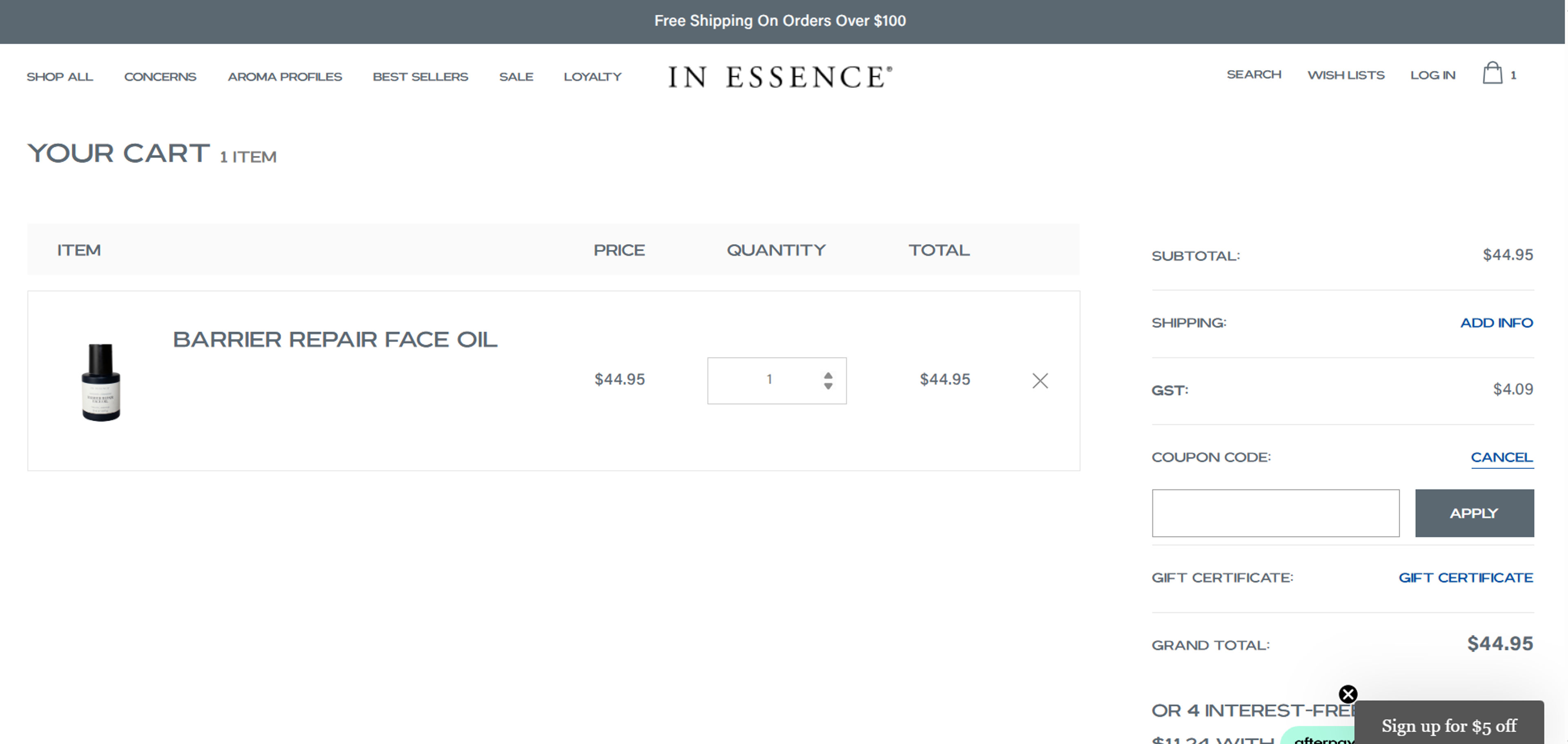 How to use coupon for In Essence