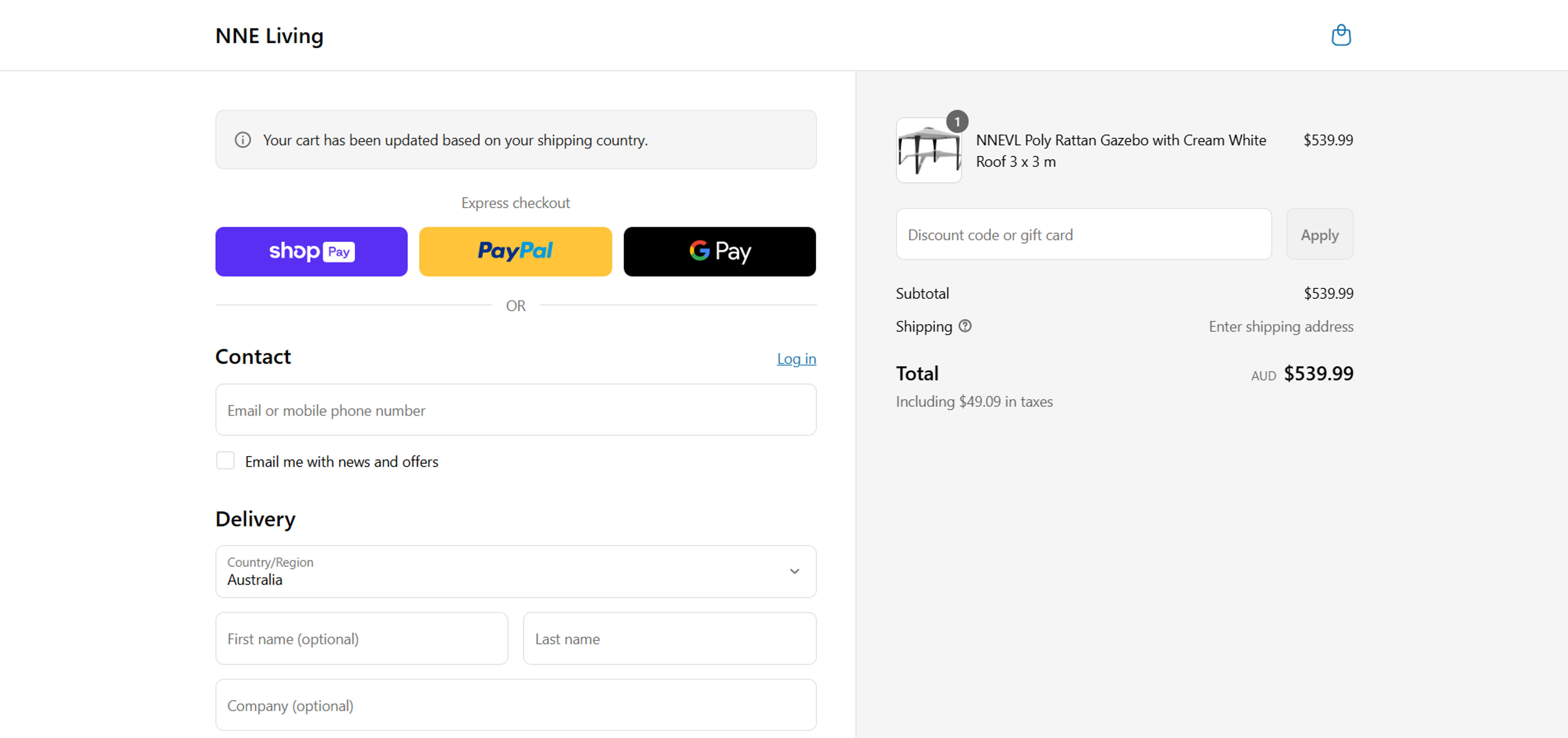 How to use coupon for NNE Living