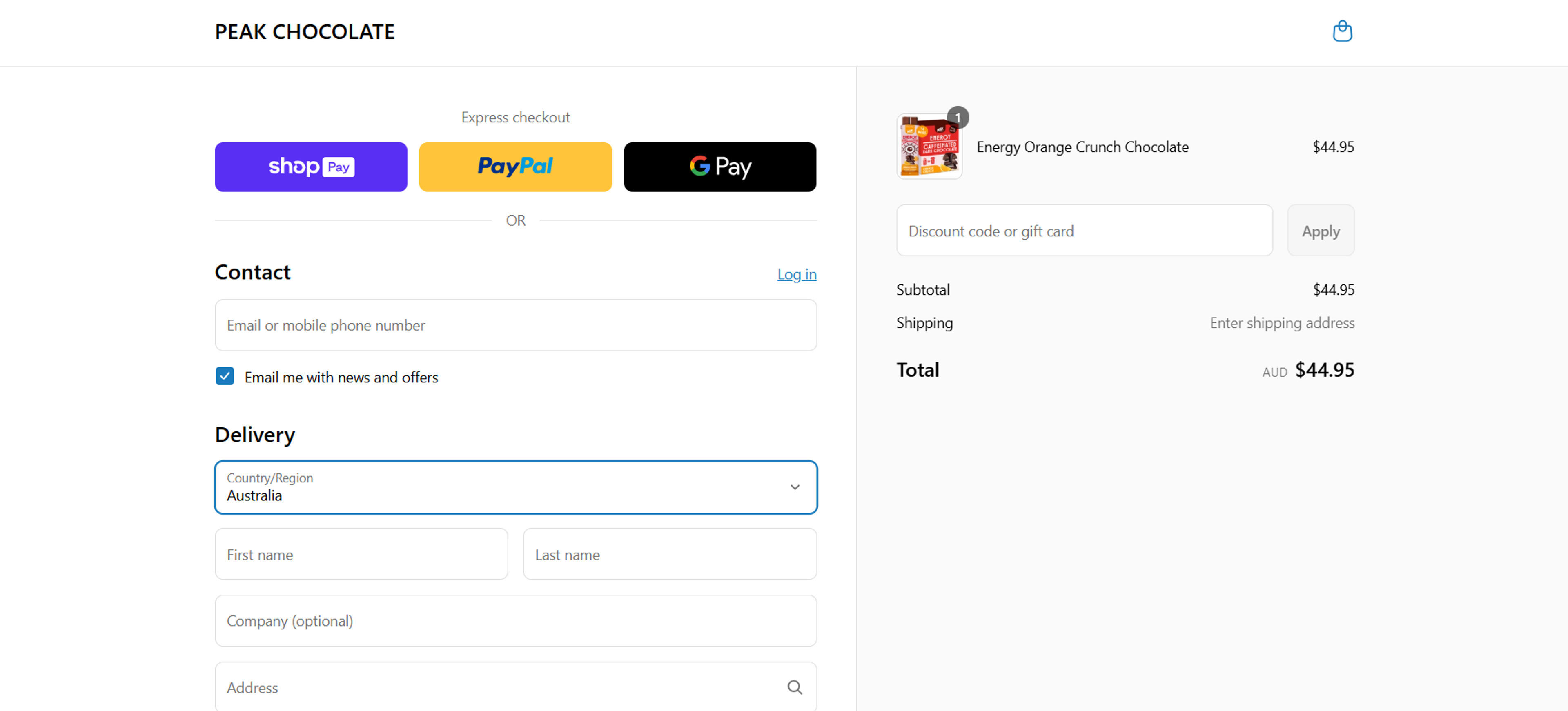 How to Use Coupon for Peak Chocolate