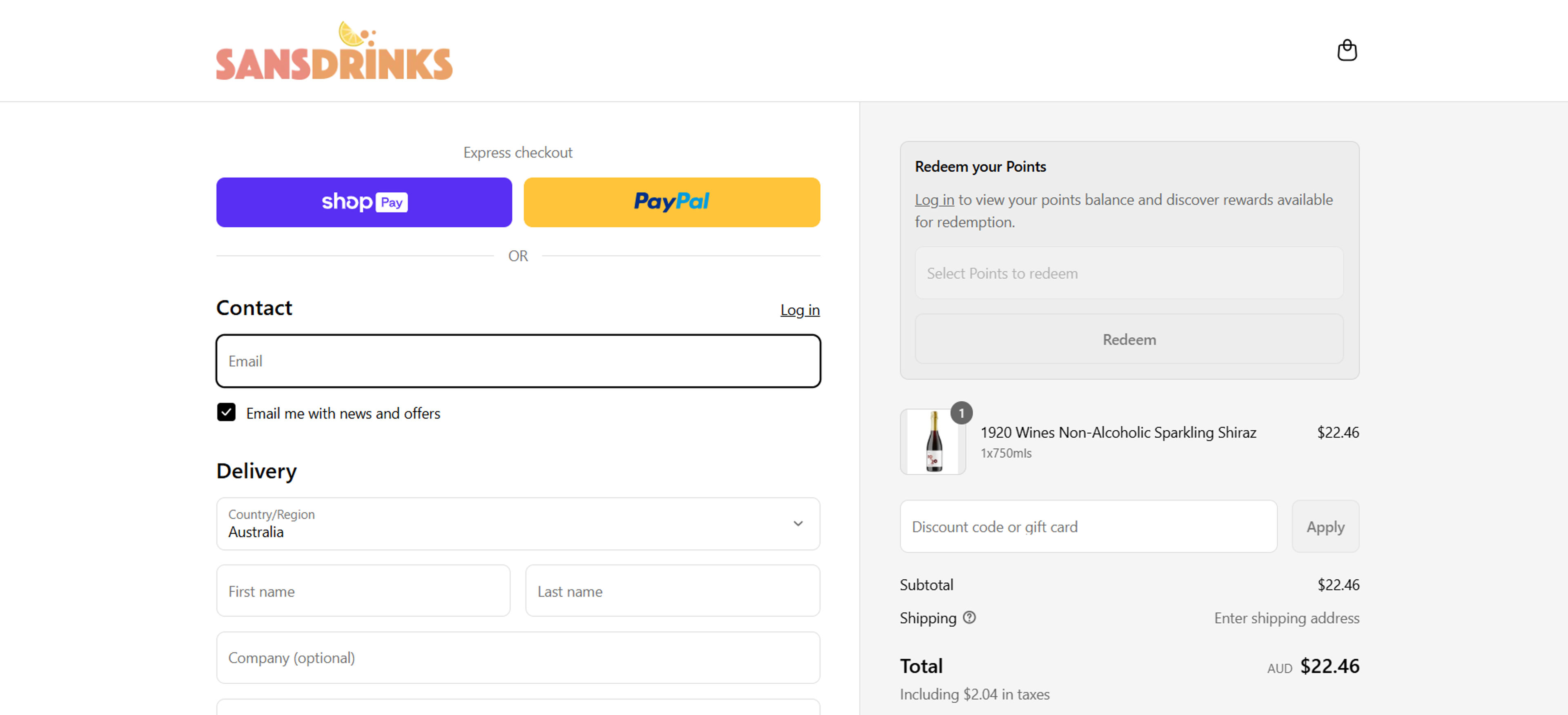 How to Use Coupon for Sans Drinks