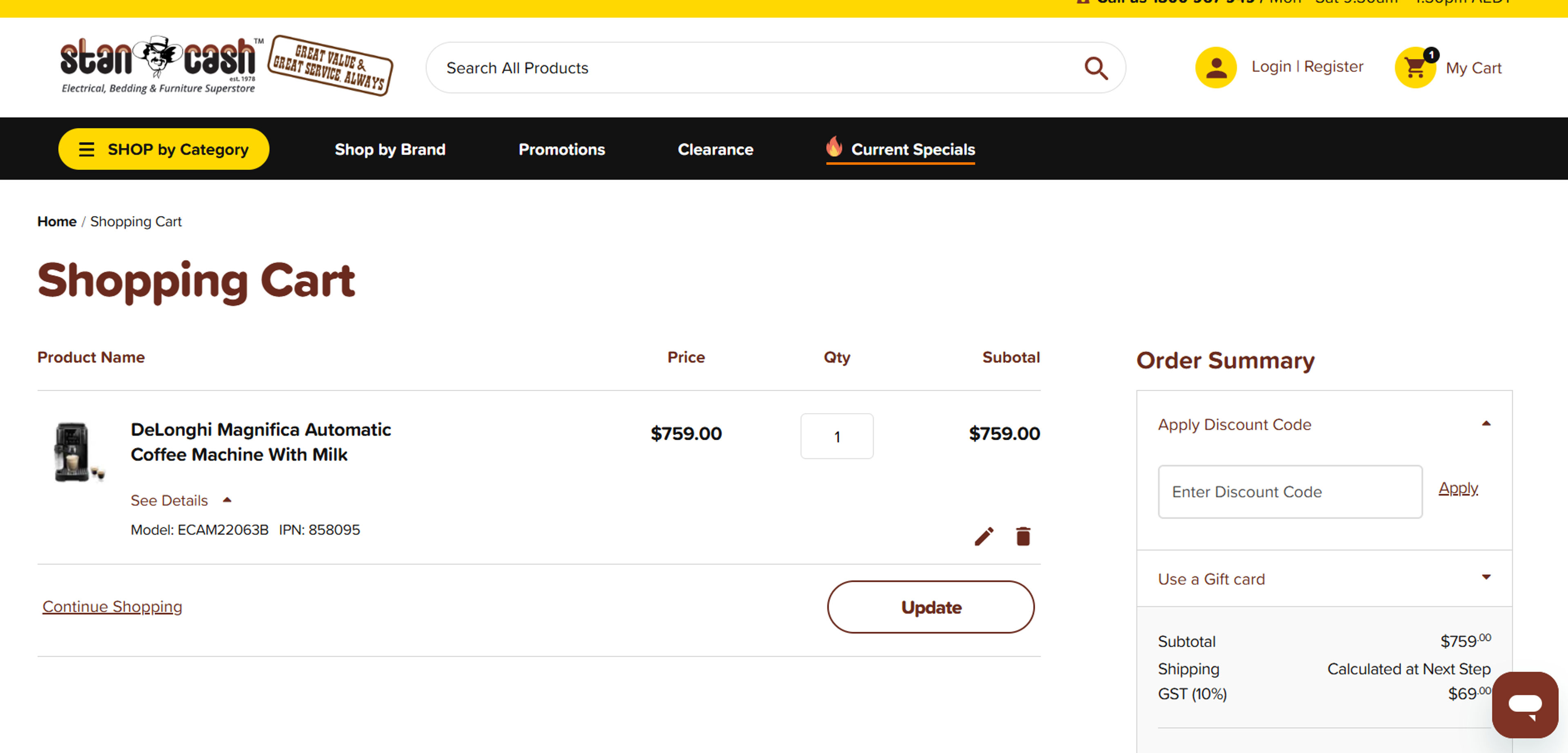 How to use coupon for Stan Cash